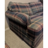 Image 5 : Plaid Upholstered Loveseat with Two Matching Cushions