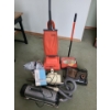 Image 1 : Hoover Commercial Upright Vacuum, Bissel Super Gemini Sweeper, Electrolux Canister and Space Heater 