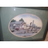 Image 6 : Framed Farm Print 27 w 23 h.  Catherine Munn Prints Home 13 1/2 w 10 1/2 h Fishing 18 1/2 w 14 1/2