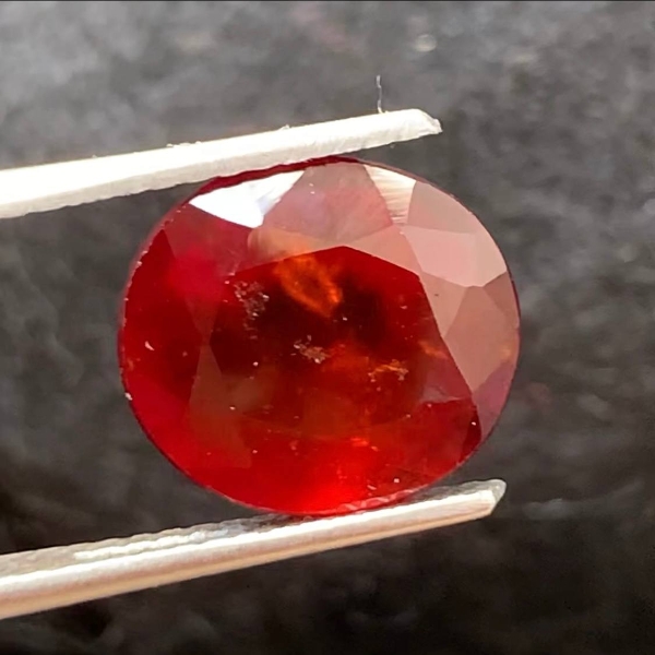 $11,400 Appraisal - 5.7 ct Cert. Hessonite Garnet Gemstone