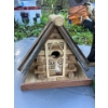Image 4 : Collection of ceramic ducks, Bird house, decorative tools holder 2 would carved eagle H 12” H9”