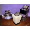 Image 1 : Vintage Onyx Table Lighters & Crystal Flame Igniter 