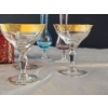 Image 8 : Vintage Collection of Drinkware/Glassware In Striking Colors and Gold Leaf Accents