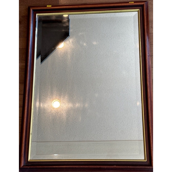 Lovely Mirror with Wood Trim - 23W, 32T