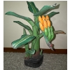 Image 1 : Rainforest Hand Carved Wooden Banana Tree - 16T (Missing one small Piece on Back) 