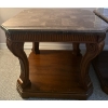Image 3 : Stone Top Tapered Leg Table Collection 41L - 2 Tiers 