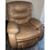 Image 6 : Large Comfortable Beige Leather Recliner  31x41x52"tall