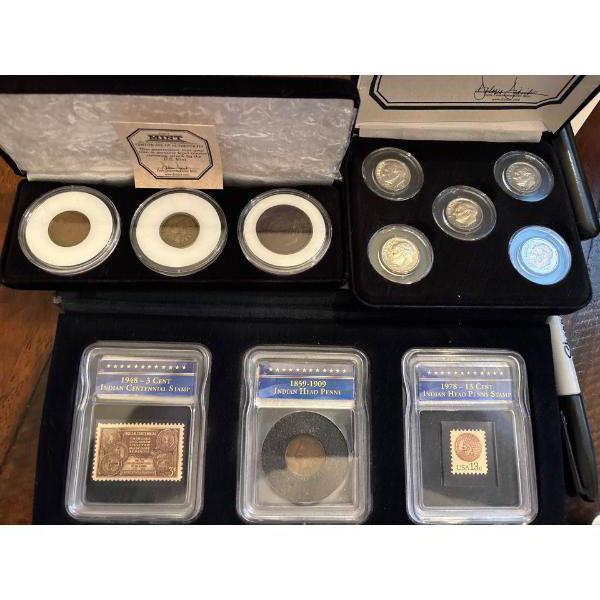 Rare Indian Head Pennies Dating Back to 1862 Along with a US key date dime collection 