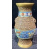 Image 1 : 6" Japanese Champleve Enamel/Bronze Vase- Likely Late 19th to Early 20th Century