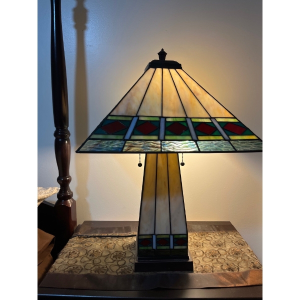 2 Tiffany Style Lamps. 