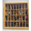 Collection of Star Trek Deep Space Action Figures in a Wood Frame