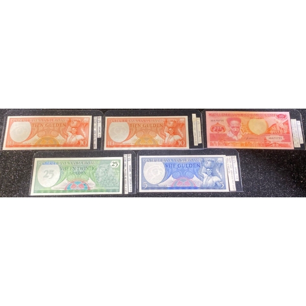 Collection of Surinamese Paper Money