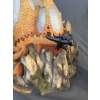 Image 6 : Krystonia Hand Painted Figurines, Made in England w/ Certificates,  8 Pieces, Largest 10inx10in