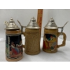 Image 1 : 3 Smaller Beer Steins From Germany 