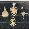 Image 1 : Collection of Pink Stone Pendants
