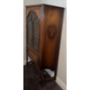 Image 4 : Glass Front Wood China Cabinet with Drawer- From Camrose 1930’s