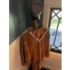 Image 2 : Indigenous Leather Poncho Top & Bottoms With Hand beaded Neck Line. Also Included is a War Time Hat 