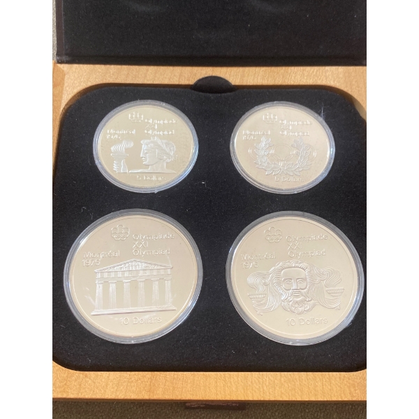 1976 Montreal Olympic Silver Coin Proof Set with Certificate of Authenticity