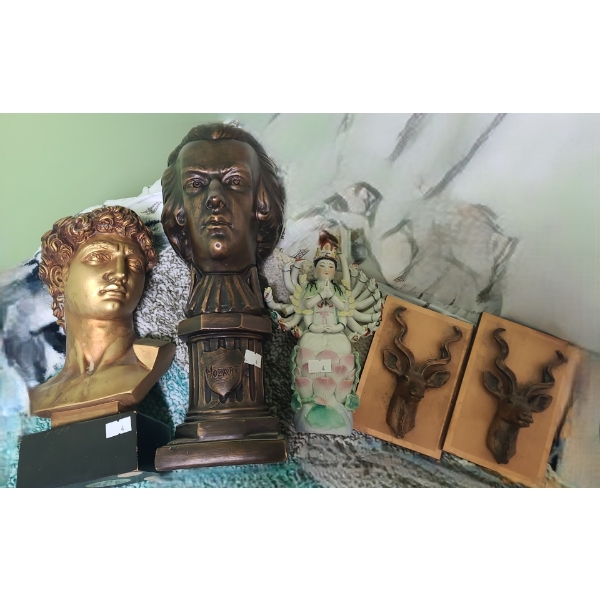 Assorted Decor Including: Mozart Bust 12 T and More!