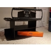 Image 1 : Assortment of TV Mounts ( Fixed and Swivel) and 2 Tiered TV Stand ( Minor Damage)37"W x 17"H x 20"D