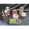 Image 1 : Two Scottish-Themed Porcelain Dolls & A Decorative Bud Vase With A Figurine Motif And More.