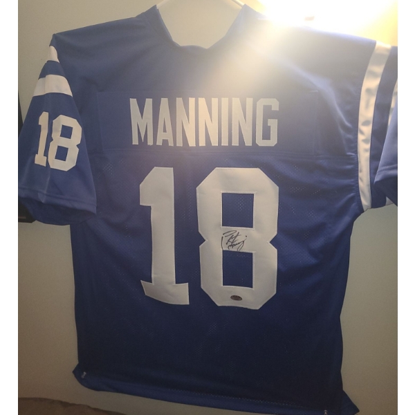  Peyton Manning #18/ Colts Certified Autographed Jersey Size XL
