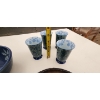 Image 10 : Stylish Home Decor! Vintage Cross Stitch Art, Wedgewood Mirror S&P Shakers, Pottery Bowl, Tea Cups