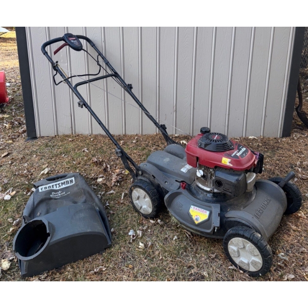 Craftsman Self-Propelled Gas Lawn Mower  3-in-1 Cutting Deck  Mulcher Discharge