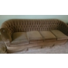 Image 1 : Tufted Upholstery- 4 Seat Sofa 96 W, 34 D, 28 T 