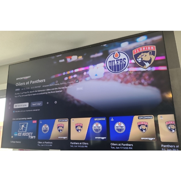 Samsung 65" Smart TV Model QN65Q70TAFXZC- Wall Mounted Bracket Included, Remote Included