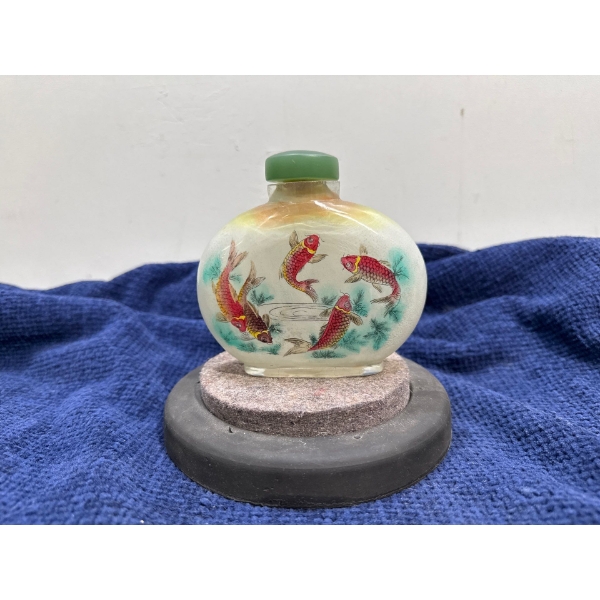 Koi Fish Snuff Bottle 4H