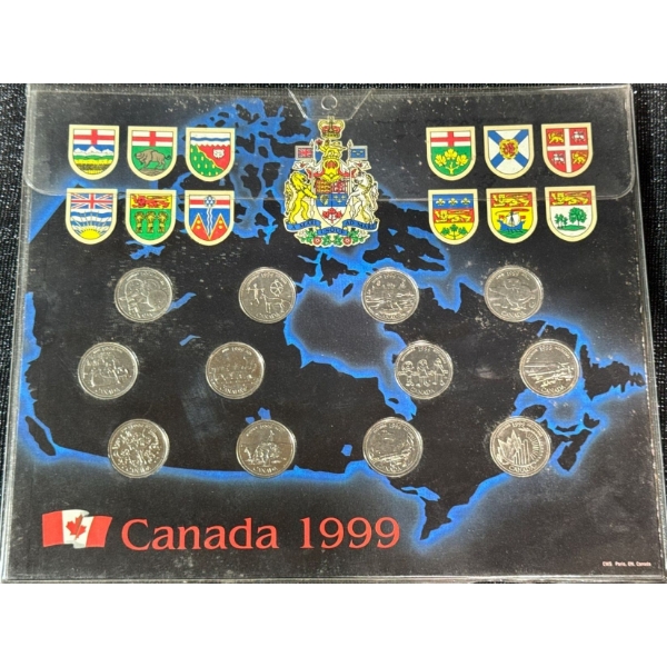 1999 Quarters of Canada Coin Set