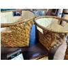 Image 5 : Three matching tight woven, wicker bowls, two vintage sideclocks telephone & a wooden bowl holder