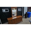 Image 2 : Vintage Mid-Century Wooden Dresser with Attachable Mirror and nightstands
