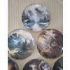 Image 3 : Decorative Plates w/ Outdoor Scenes 8" Diameter, Wall Hangers Included