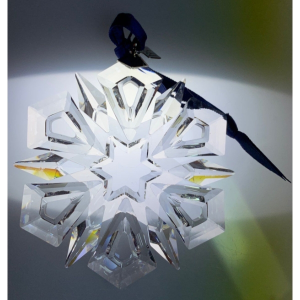 Swarovski Crystal Christmas Ornament 1999 Snowflake 3.5T
