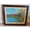 H. Schippers Oil On Canvas Landscape / Mountainscape Framed Art 17x15
