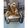 Image 1 : beautiful antique rocking chair, antique wood frames and adorable teddy bear