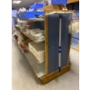Image 7 : Double-Sided Wooden Store Display Shelves With Pegboard Backing