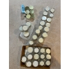 Image 1 : Canning jars cleaned with new lids. 6 jelly jars with new box of wax, 4 wide mouth 1 cup honey/jars 