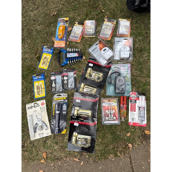 Assorted New Hardware & Hand Tools