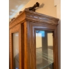 Image 6 : Illuminated Display Cabinet with Glass Shelves and Oak Finish Contents NOT included