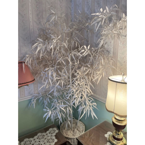 White bamboo silk plant Height 80”