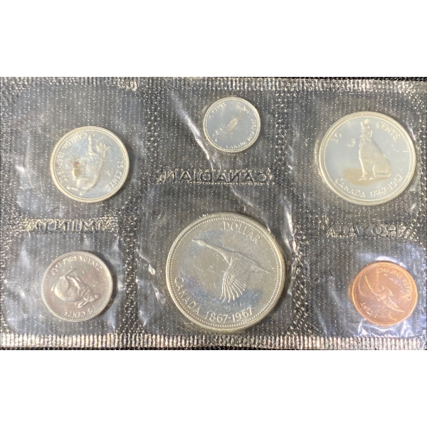 1967 Canadian Uncirculated Silver Coin Set