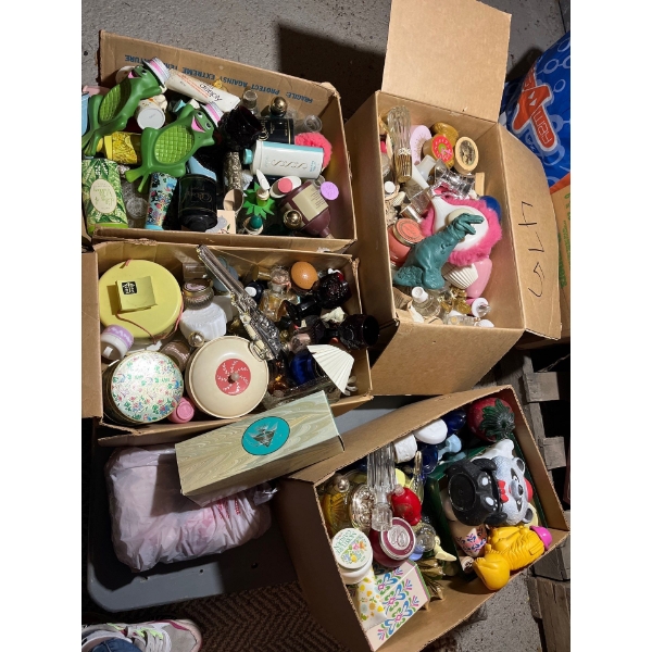  AVON vintage hard to find collectables for large boxes lots of treasures to be searched all un rese