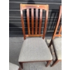 Image 2 : Ethan Allen Dining Chairs - Oak w/ Tweed Upholstery 32T (6)