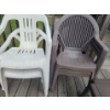 Image 2 : Patio Chairs X5, Side Table 16 W, 16 D, 16 T, Planters Including: Plastic 17" Diameter, 14 T