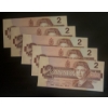 Image 1 : Crisp Uncirculated Canadian $2 Bank Notes - Birds Of Canada Series 