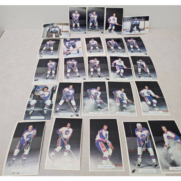 Vintage Winnipeg Jets Hockey Player Trading Cards