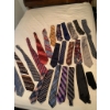 Image 1 : 27 Assorted Mens Vintage Neckties Featuring Various Patterns and Brands